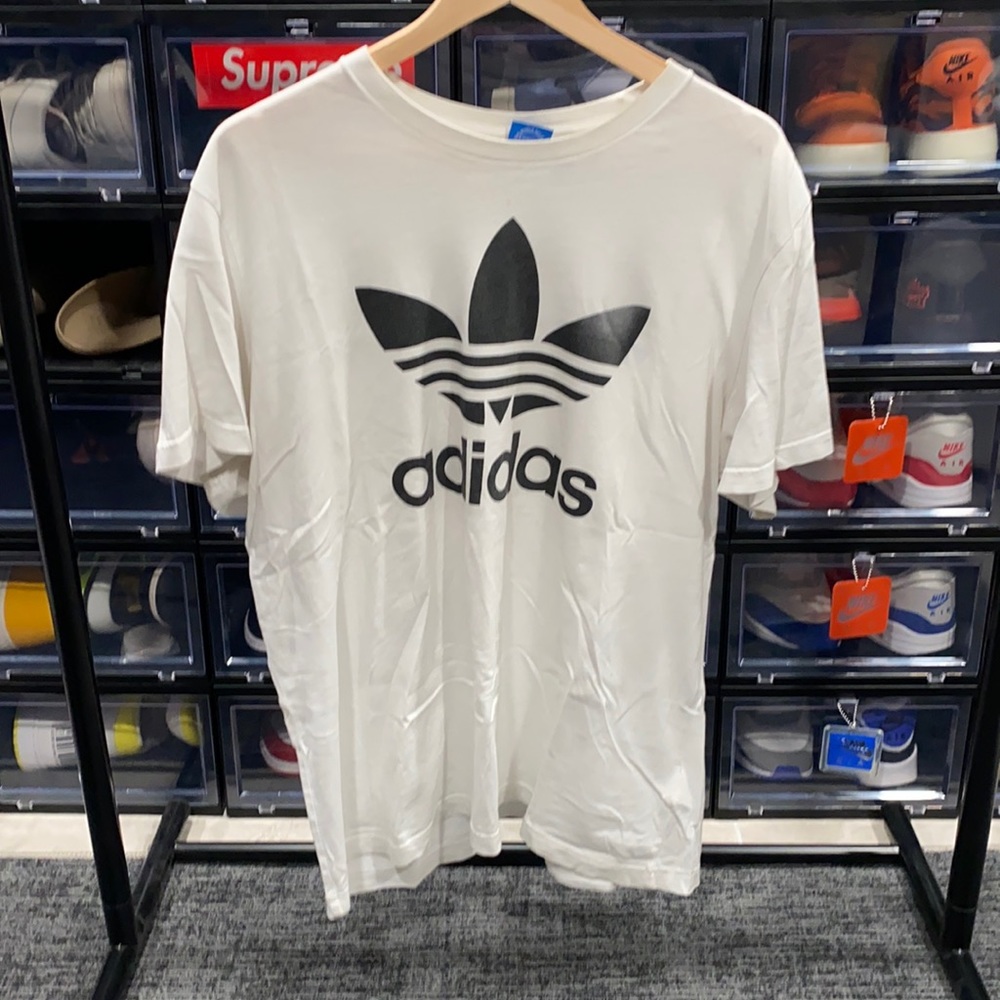 VINTAGE ADIDAS TREFOIL LOGO WHITE XL
